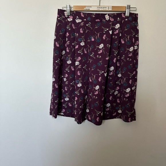 Vintage Shorts Northern Traditions Flowy Floral Purple Festival Spring Coachella - Picture 3 of 11